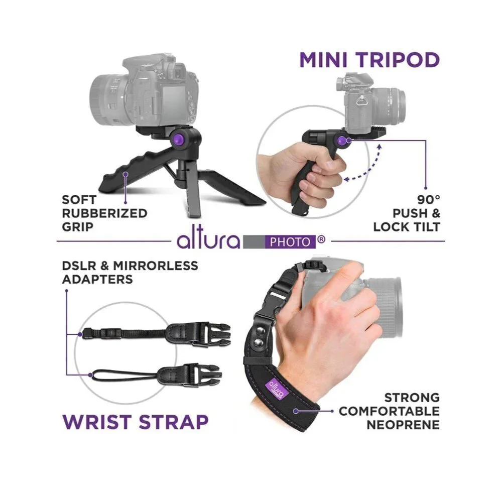 Altura Photo Essential Camera Accessories Bundle - Photography Accessories Kit